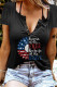 Women's T-shirts Sunflower Flag Print T-shirt