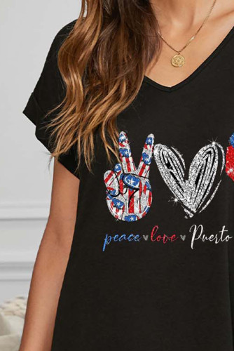 Women's Dresses Flag Heart-shaped Mini Dress
