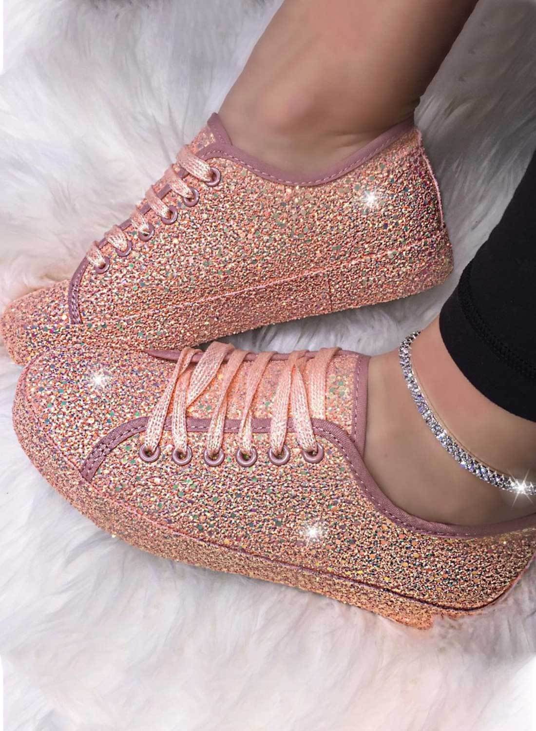 sequin flat shoes uk