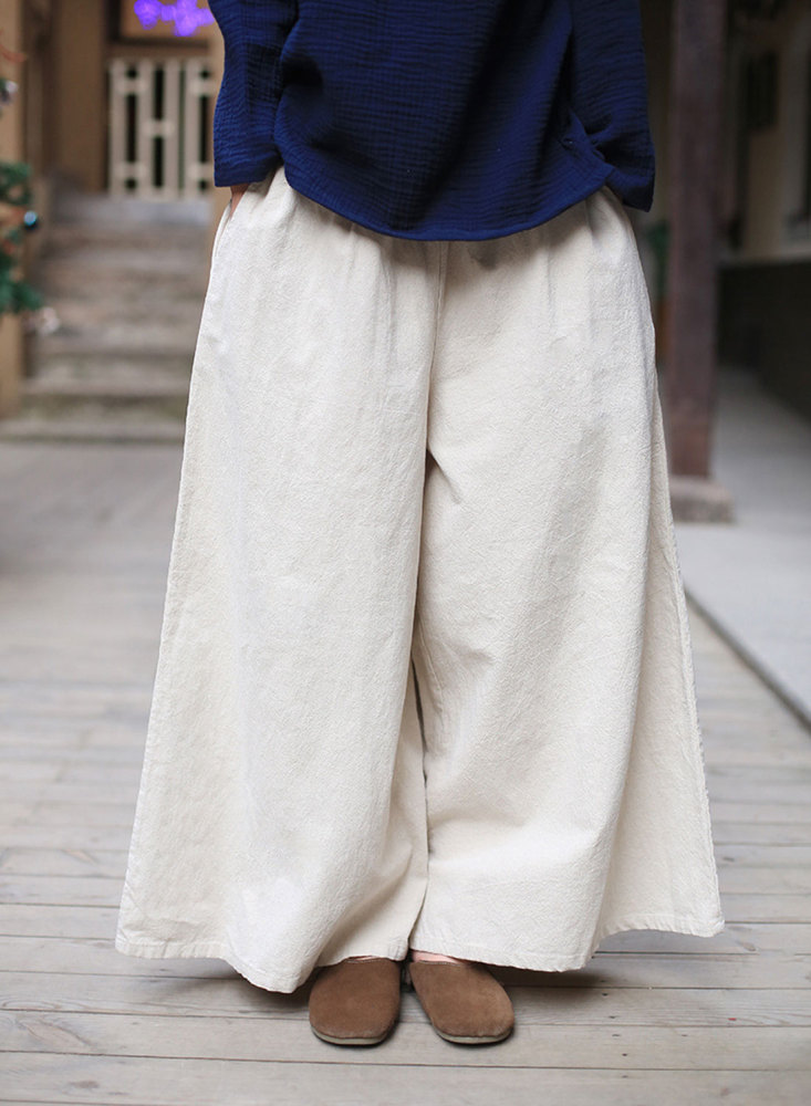 women's linen palazzo pants