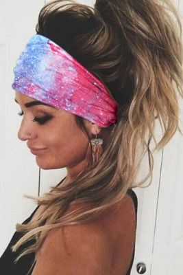Starry Sky Print Yoga Wide Headband