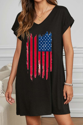 Women's Dresses Flag Print Mini Dress