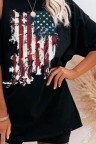 Women's T-shirts Flag Print T-shirt