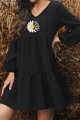 Women's Dresses Ruffled Daisy Mini Dress