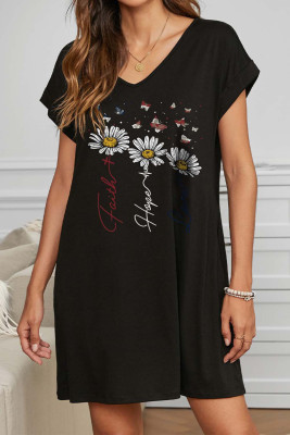 Women's Dresses Daisy Bee Print Mini Dress