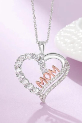 Mothers Day Personalized Mom Pendant Necklace