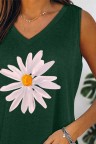 Women's Tank Tops Daisy Print Top