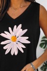Women's Tank Tops Daisy Print Top