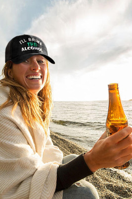 I'LL BRING THE ALCOHOL Embroidered Graphic Baseball Cap