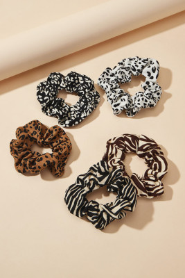 French Retro Animal Pattern Hair Tie