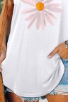 Women's Tank Tops Daisy Print Top