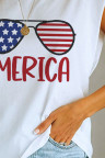 Women's T-shirts Flag Letter Print T-shirt