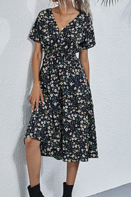 Women's Dresses Floral Print Midi Dress