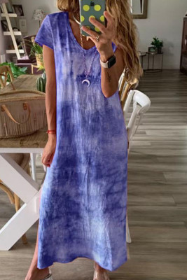 Women's Dresses Tiedye Print Maxi Dress