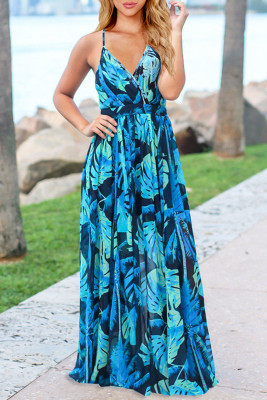 Women's Dresses Plants Floral Print Cami Maxi Dress