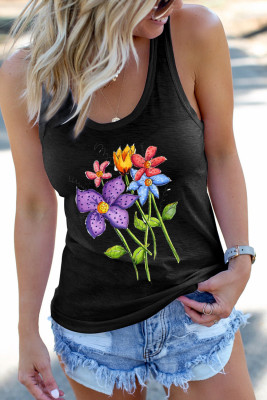 Women's Tank Tops Floral Print Top