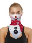 Unisex Windproof Novelty Christmas Print Earloop Face Shield Bandana