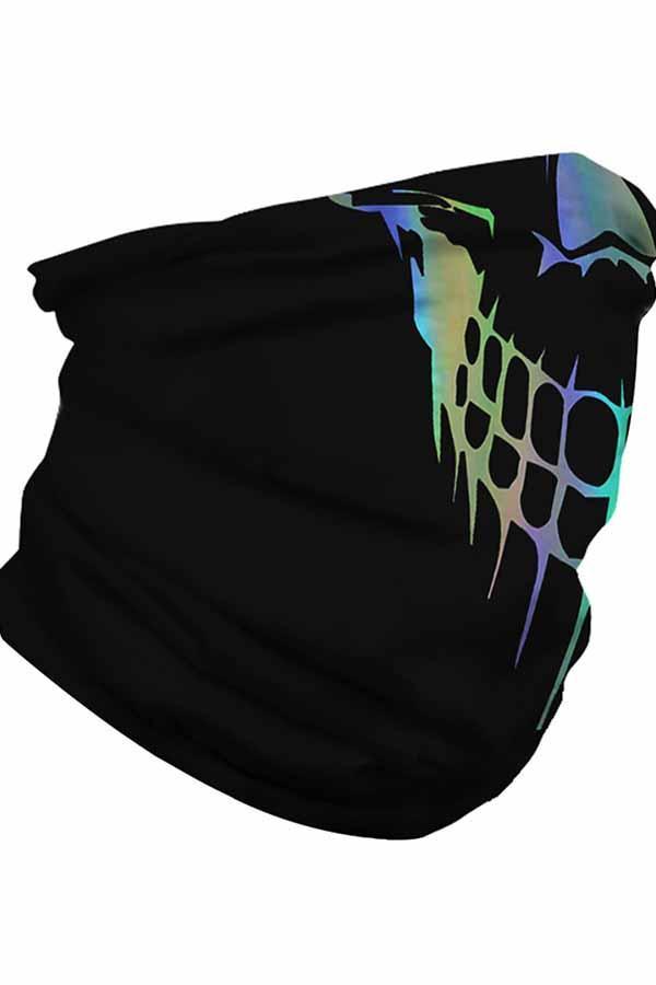 Unisex Outdoor Sports Multifunctional Neck Gaiter Windproof Skull Face Shields