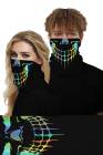 Unisex Outdoor Sports Multifunctional Neck Gaiter Windproof Skull Face Shields