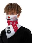 Unisex Windproof Novelty Christmas Print Earloop Face Shield Bandana