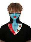 Unisex Windproof Novelty Christmas Print Earloop Face Shield Bandana