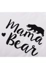Women's Mama Bear Short Sleeve Crew Neck Pockets T-Shirt