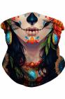 Unisex Outdoor Sports Multifunctional Neck Gaiter Windproof Skull Face Shields