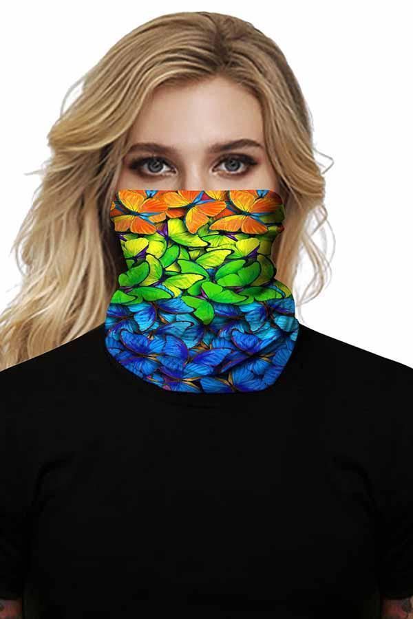Unisex Outdoor Sports Multifunctional Neck Gaiter Windproof Skull Face Shields