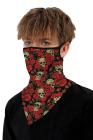 Sports Skull Face Shield Bandanas Running Neck Gaiter With Earloops