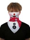 Unisex Windproof Novelty Christmas Print Earloop Face Shield Bandana