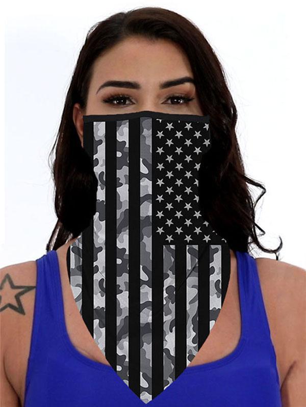 Unisex Novelty Print Bandanas Cooling Neck Gaiter With Earloops