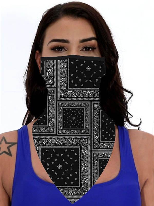 Unisex Novelty Print Bandanas Cooling Neck Gaiter With Earloops