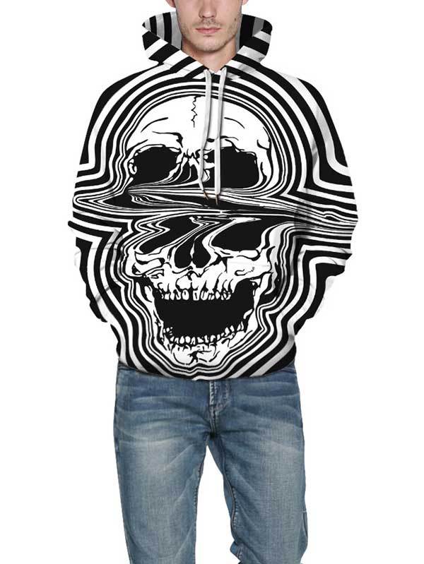 Skull Hoodie Oversized Hoodie for Christmas Halloween