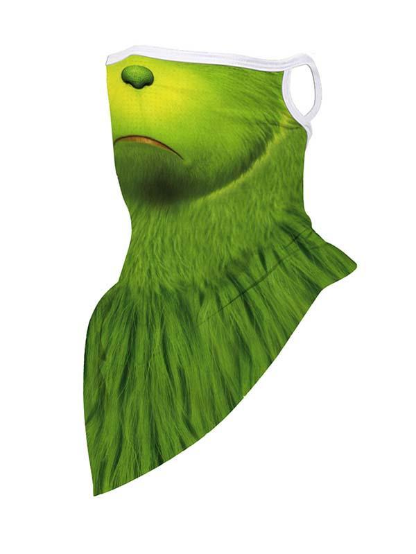 Unisex Windproof Novelty Christmas Print Earloop Face Shield Bandana