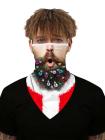 Unisex Windproof Novelty Christmas Print Earloop Face Shield Bandana