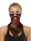 Unisex Windproof Novelty Christmas Print Earloop Face Shield Bandana