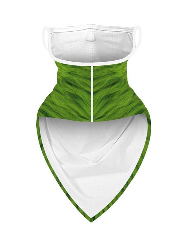 Unisex Windproof Novelty Christmas Print Earloop Face Shield Bandana