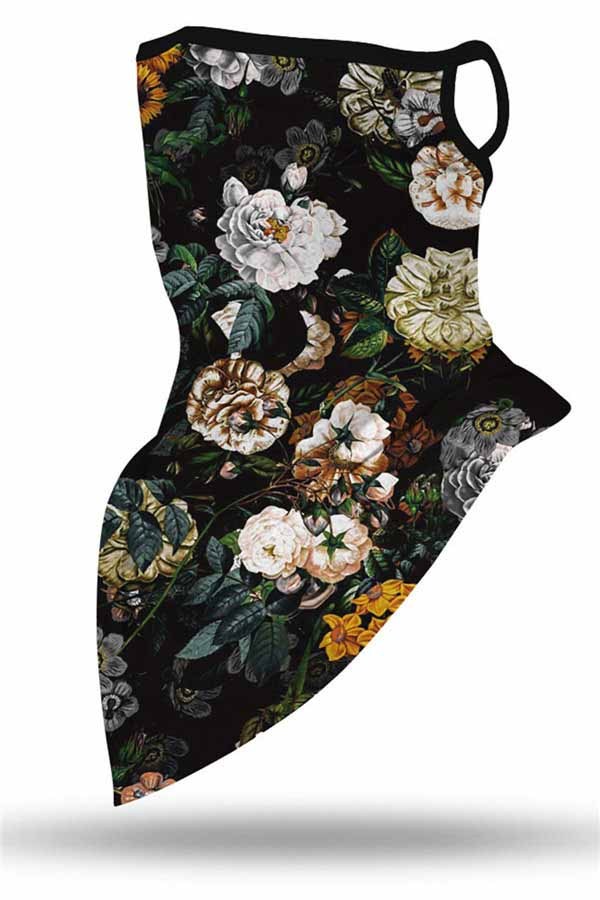 Sports Skull Face Shield Bandanas Running Neck Gaiter With Earloops