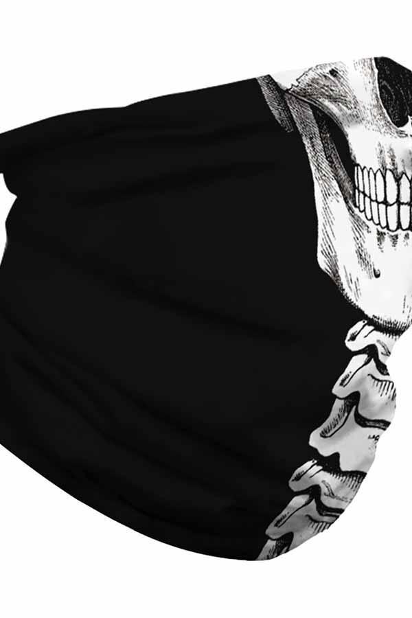 Unisex Outdoor Sports Multifunctional Neck Gaiter Windproof Skull Face Shields