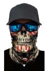 Unisex Windproof Neck Gaiter Skull Print Bandanas For Sun Protection