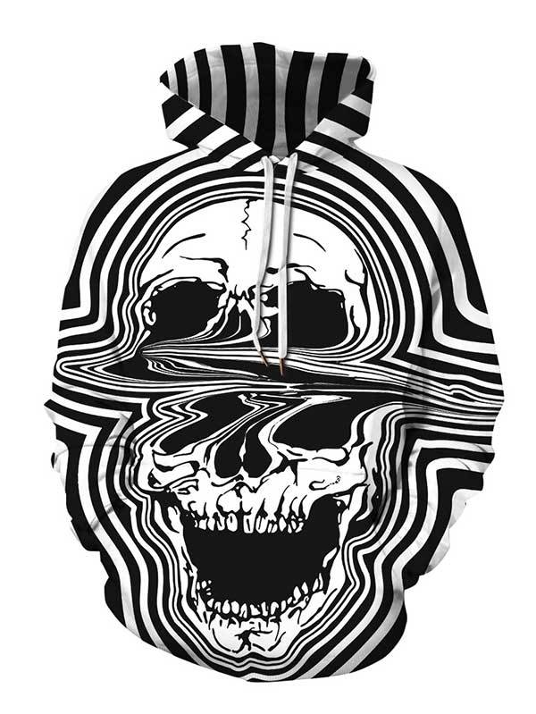 Skull Hoodie Oversized Hoodie for Christmas Halloween