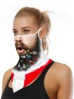 Unisex Windproof Novelty Christmas Print Earloop Face Shield Bandana