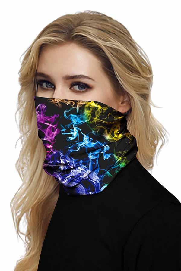 Unisex Outdoor Sports Multifunctional Neck Gaiter Windproof Skull Face Shields