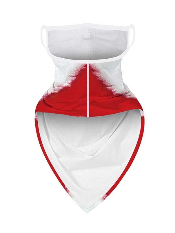 Unisex Windproof Novelty Christmas Print Earloop Face Shield Bandana