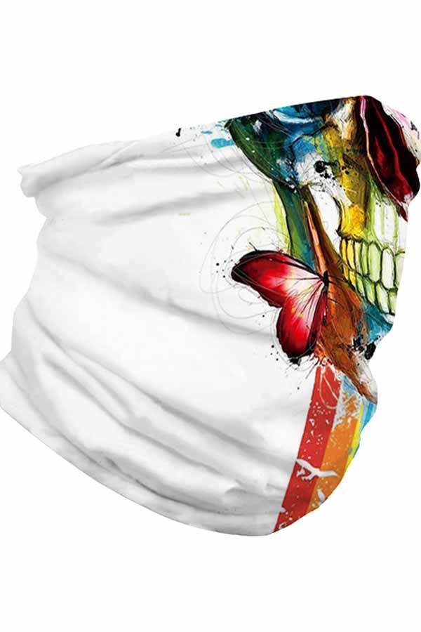 Unisex Outdoor Sports Multifunctional Neck Gaiter Windproof Skull Face Shields