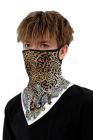 Sports Skull Face Shield Bandanas Running Neck Gaiter With Earloops
