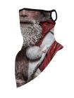 Unisex Windproof Novelty Christmas Print Earloop Face Shield Bandana