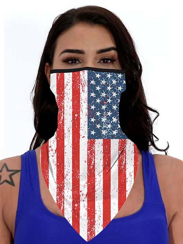 Unisex Novelty Print Bandanas Cooling Neck Gaiter With Earloops