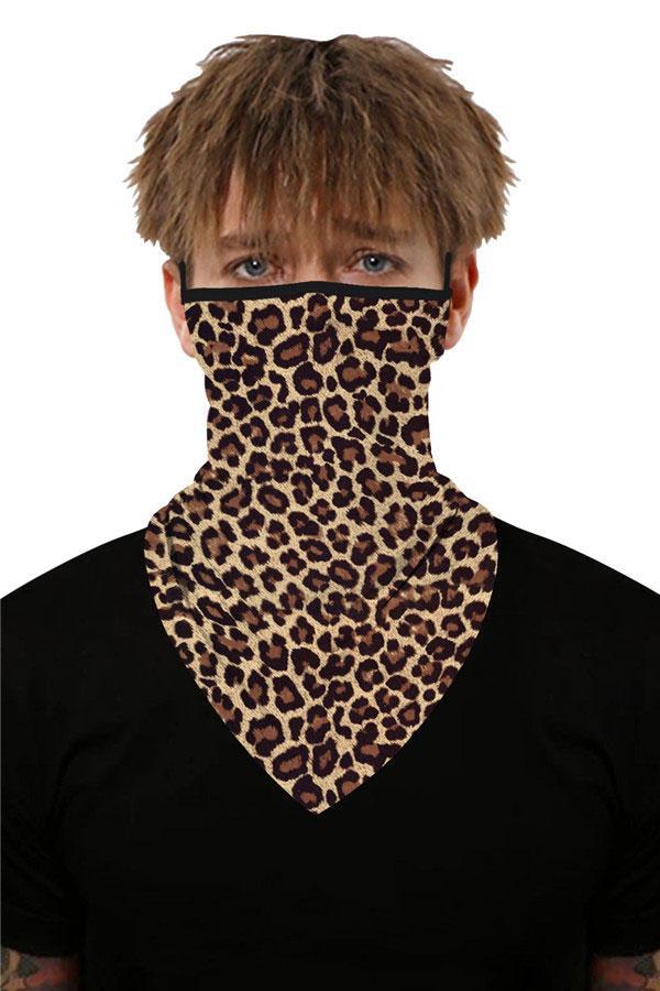 Sports Skull Face Shield Bandanas Running Neck Gaiter With Earloops