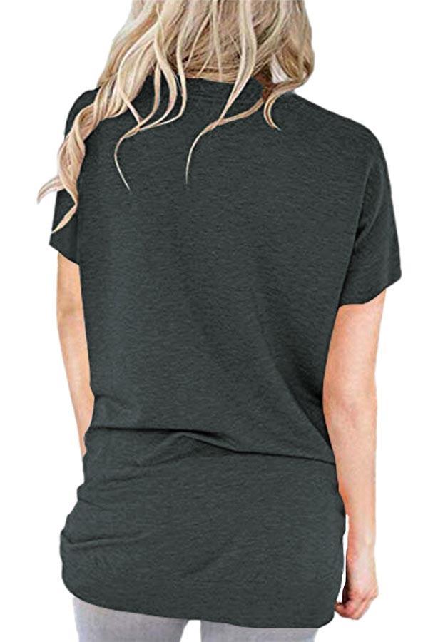 Women's Mama Bear Short Sleeve Crew Neck Pockets T-Shirt